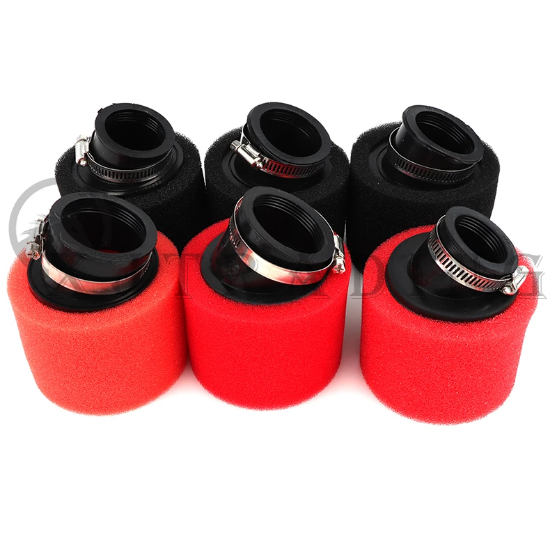 35mm 38mm 42mm 45mm 48mm 50mm 60mm Black/Red Foam Air Filter Sponge Cleaner Moped Scooter Dirt Pit Bike Motorcycle Spare parts