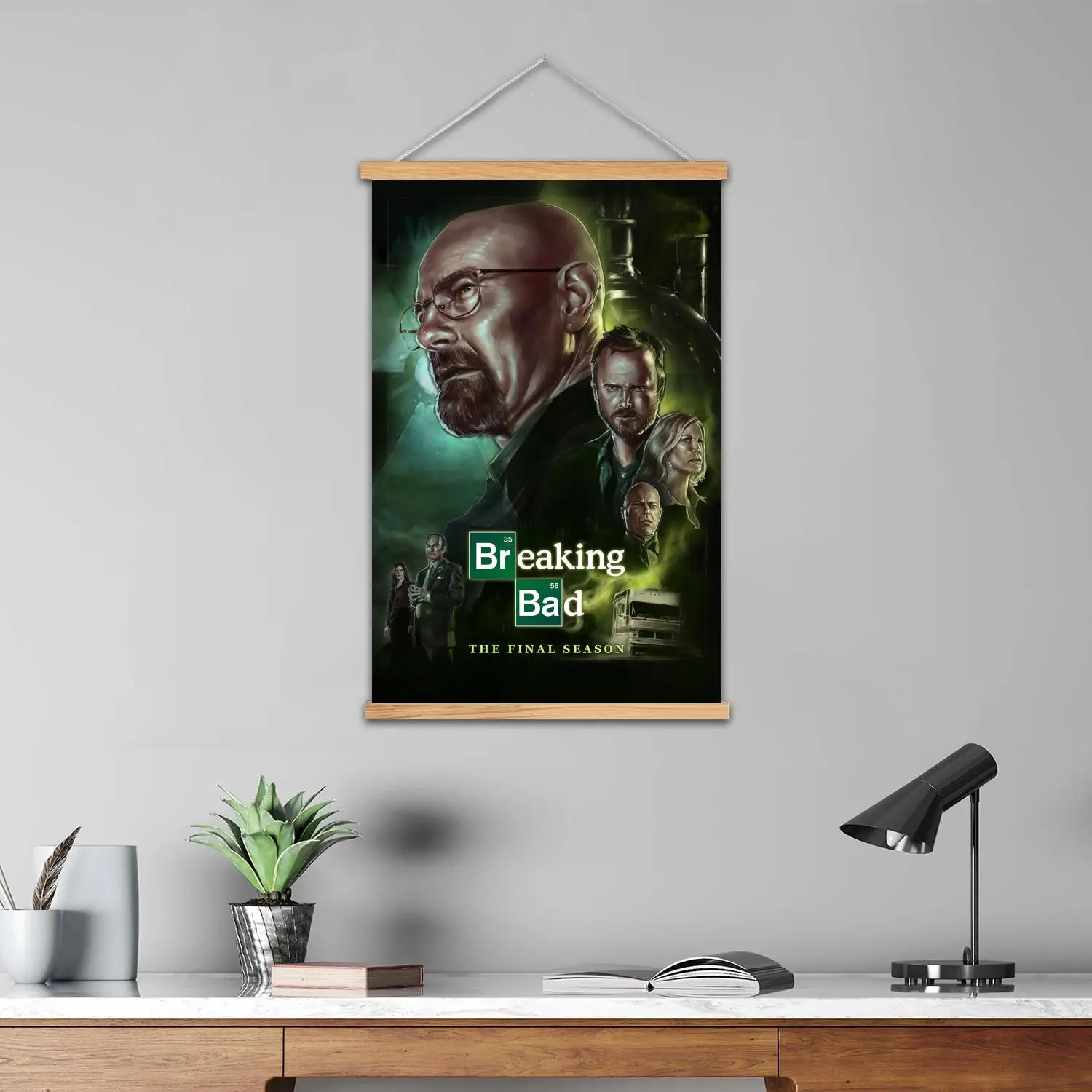 breaking bad Framed Wall Painting Canvas Art Poster and Wall Art,  Modern Family, Bedroom Decor,Decorative painting view 5