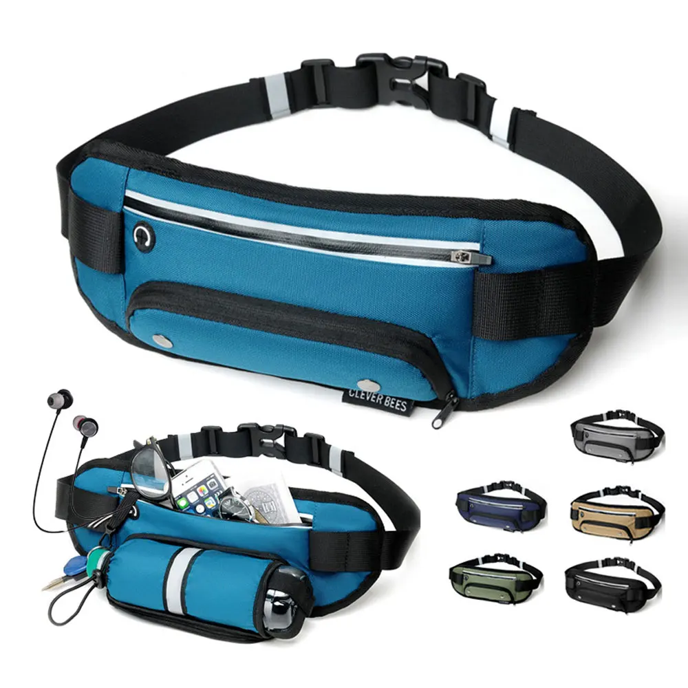 

Outdoor Running Sports Bag Hidden Water Bottle Bag Mobile Phone Waist Pouch Cycling Pack AVA315