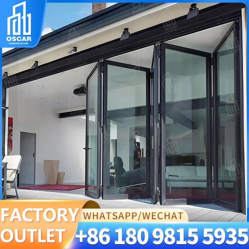 

Customizable Multi functional Accordion Bifold Door for European Commercial Spaces Factory Direct Sale Bifold Door