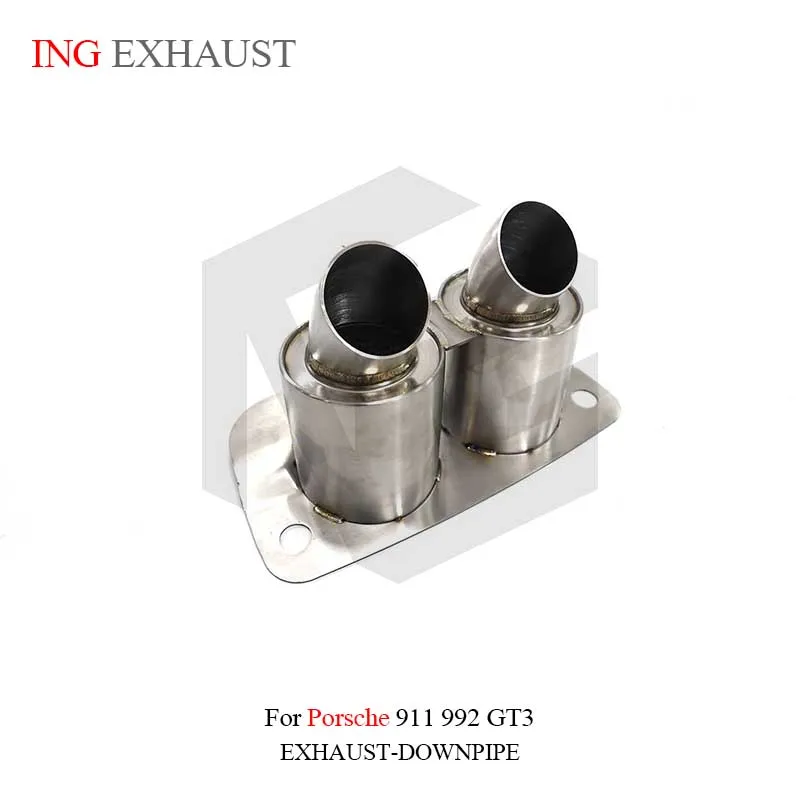 ING Exhaust System Stainless Steel Exhaust Tips for Porsche 911 992 GT3 Fit OEM Exhaust With Muffler