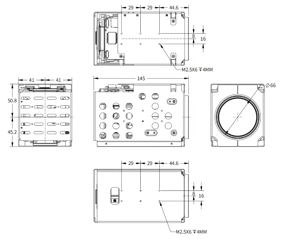 View Sheen 2MP Network Module 58x Zoom 16x Digital Zoom Camera OIS Ip Camera Ptz Module