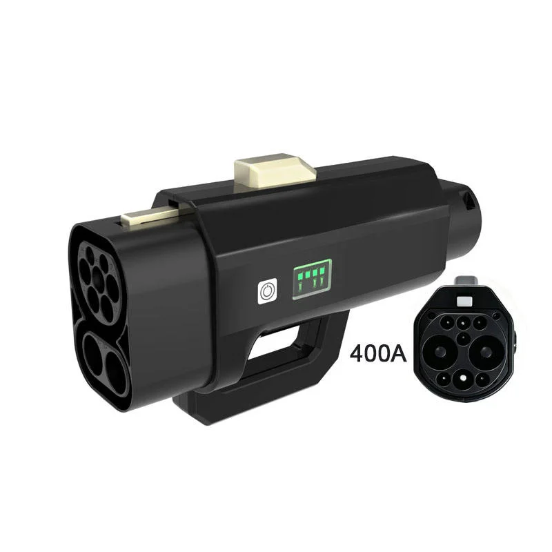 400A CCS2 To GBT EV Adapter With Smart APP Control Smart Temp Control Multi-Color LED Indicator DC Fast Charging Converter