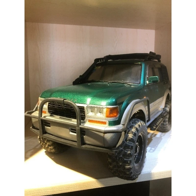 For FMS FCX10 LC80 1/10 Rock Crawler Bumper Set, UV Resin 3D Printed Front & Rear Bumper Scale Accessories Upgrade