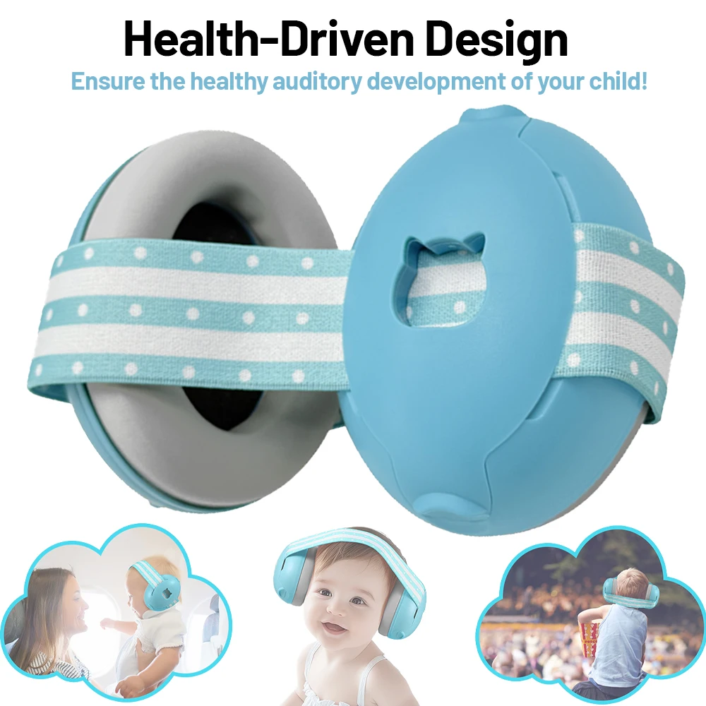 

Детские защитные наушники для малышей, эластичные наушники с шумоподавлением, детские наушники против повреждения слуха, улучшает сон