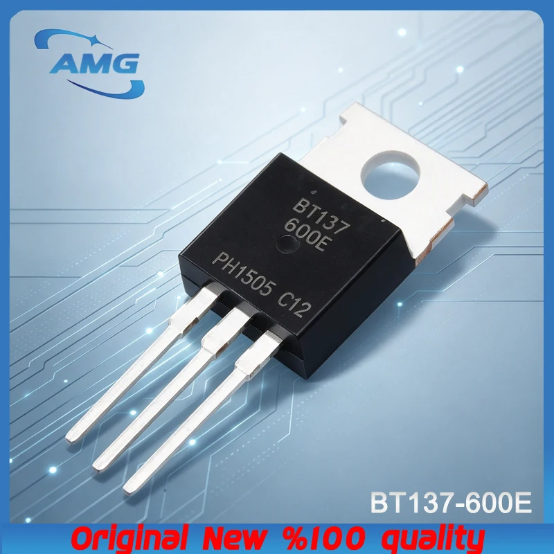 10PCS BT137-600E TO-220 BT137-600 BT137 Triacs logic level 600v 8A