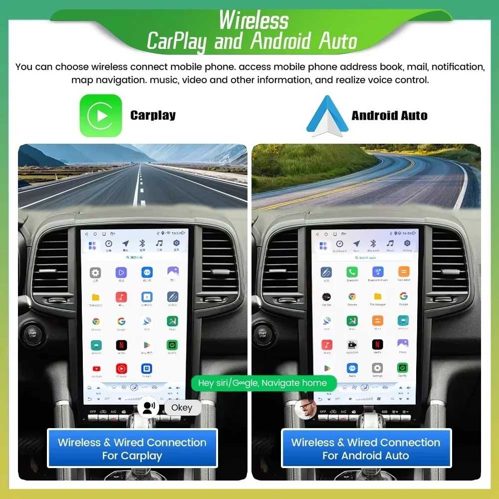 14.5inch 1920*1200 Android14 For 2016-2021 Renault Koleos /2016-2020 Megane 4 Car Video Play Radio Gps Navigation