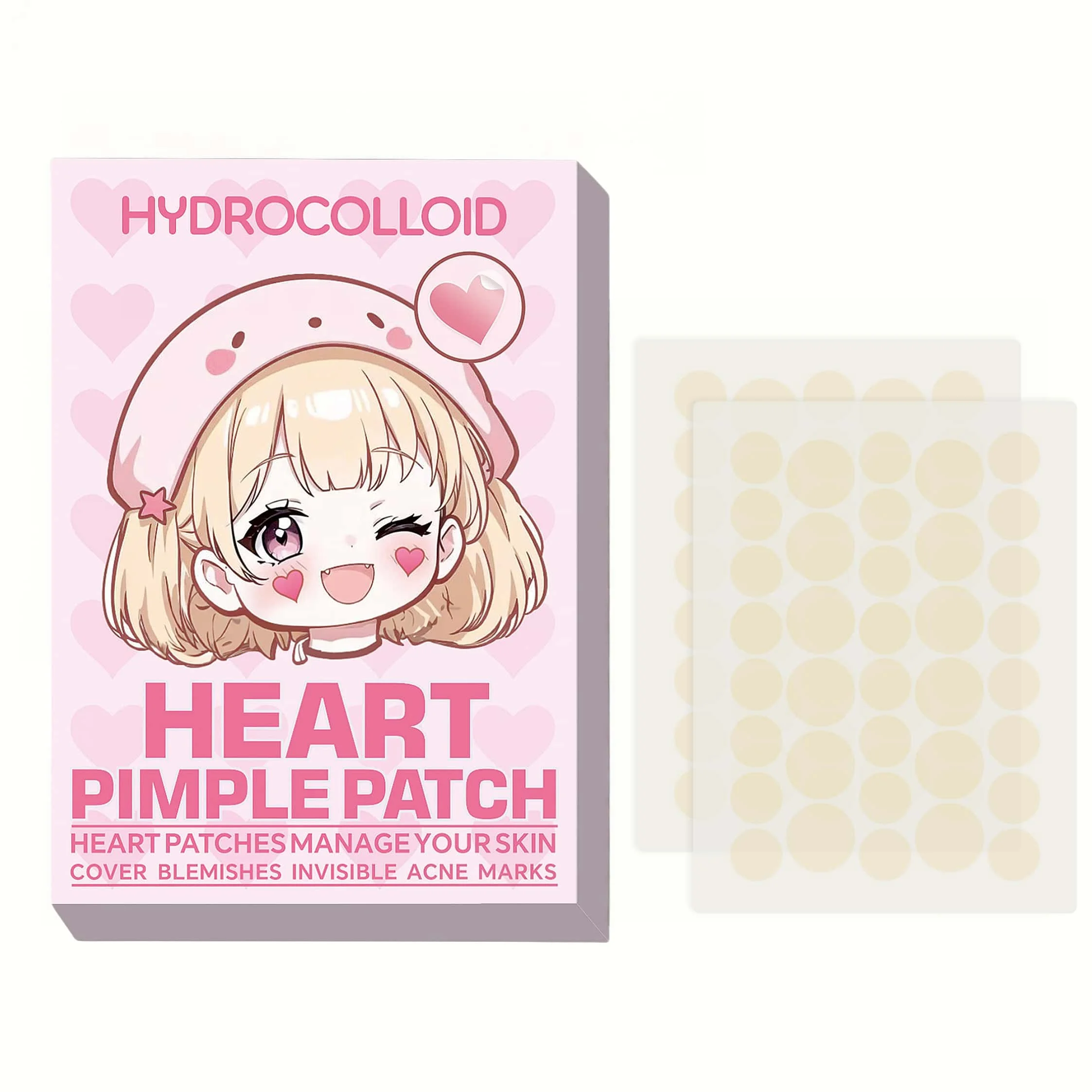 36/360 parches hidrocoloides para el acné: pegatinas invisibles para espinillas para un alivio rápido de imperfecciones, alivia la piel y suavemente.