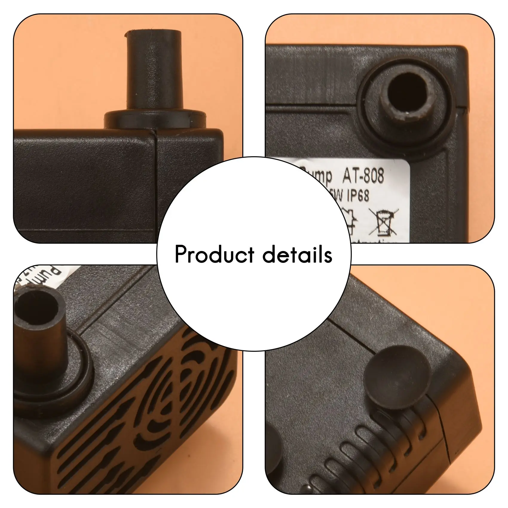 HITL AC 220-240V 5W Submersible Water Pump for Aquarium Pond Fountain EU Plug