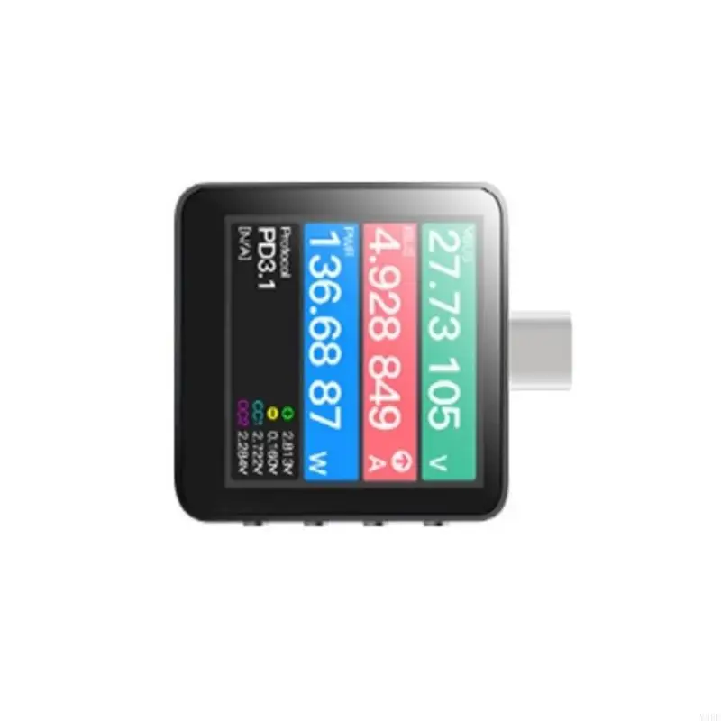 2025 Máy đo hiện tại USB PD3.1 Điện áp mới với các bảo vệ thông minh và ghi dữ liệu 1.54 inch Màn hình