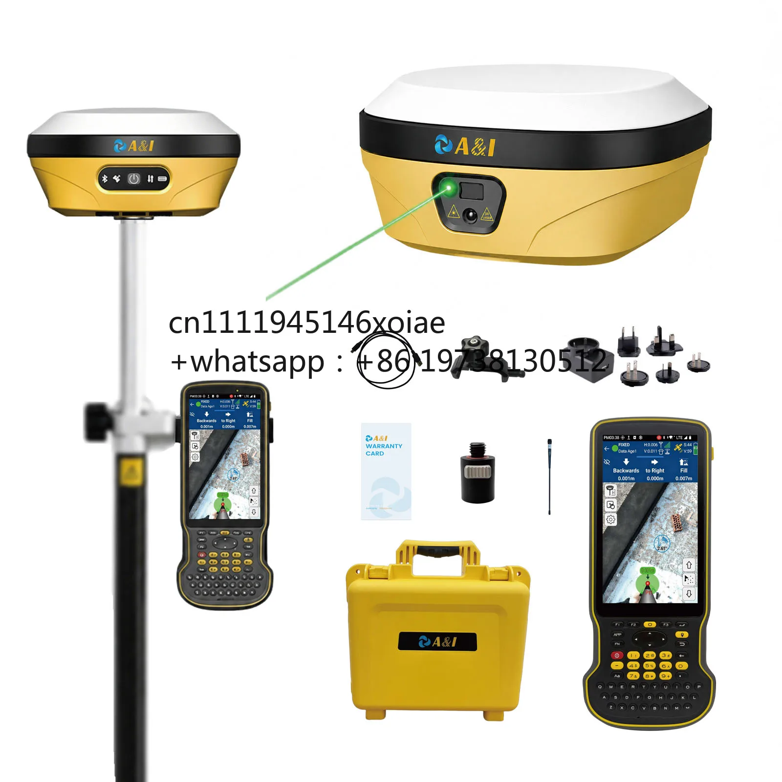 Factory Manufacturer Global Rtk Rover Laser Gnss Receiver AR Visual Drone Gps Land Survey Agriculture Receptor Gps Rtk Laser
