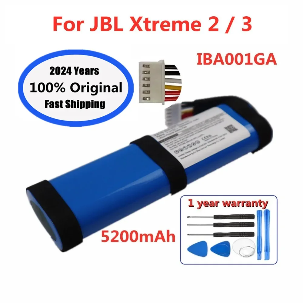 

2024 год, 100% оригинальный аккумулятор для динамика JBL Xtreme2 Xtreme 2 / Xtreme 3 Xtreme3 IBA001GA, аккумулятор для проигрывателя 5200 мАч