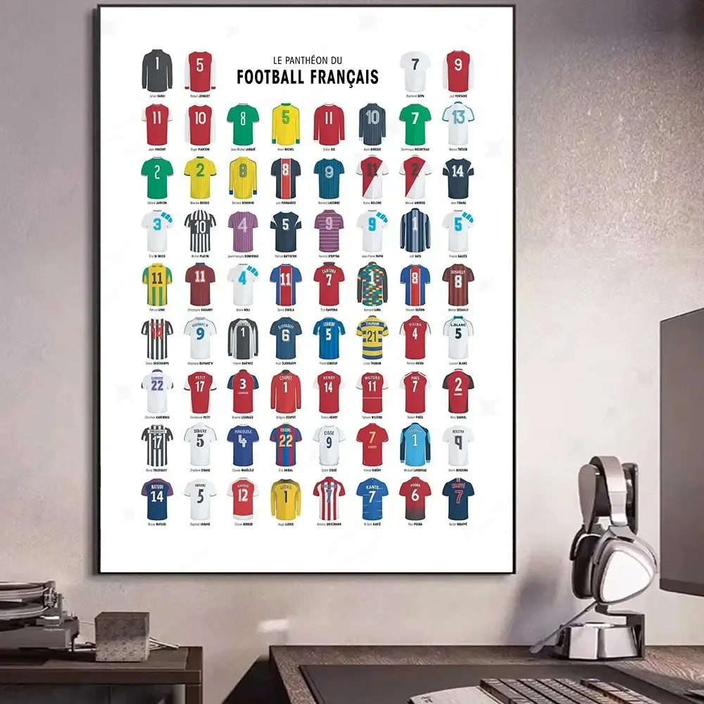 Famous Sport Cloth Guide Poster Gift Jersey Football Superstar Prints Wall Art Canvas Painting Picture Living Room Home Decor