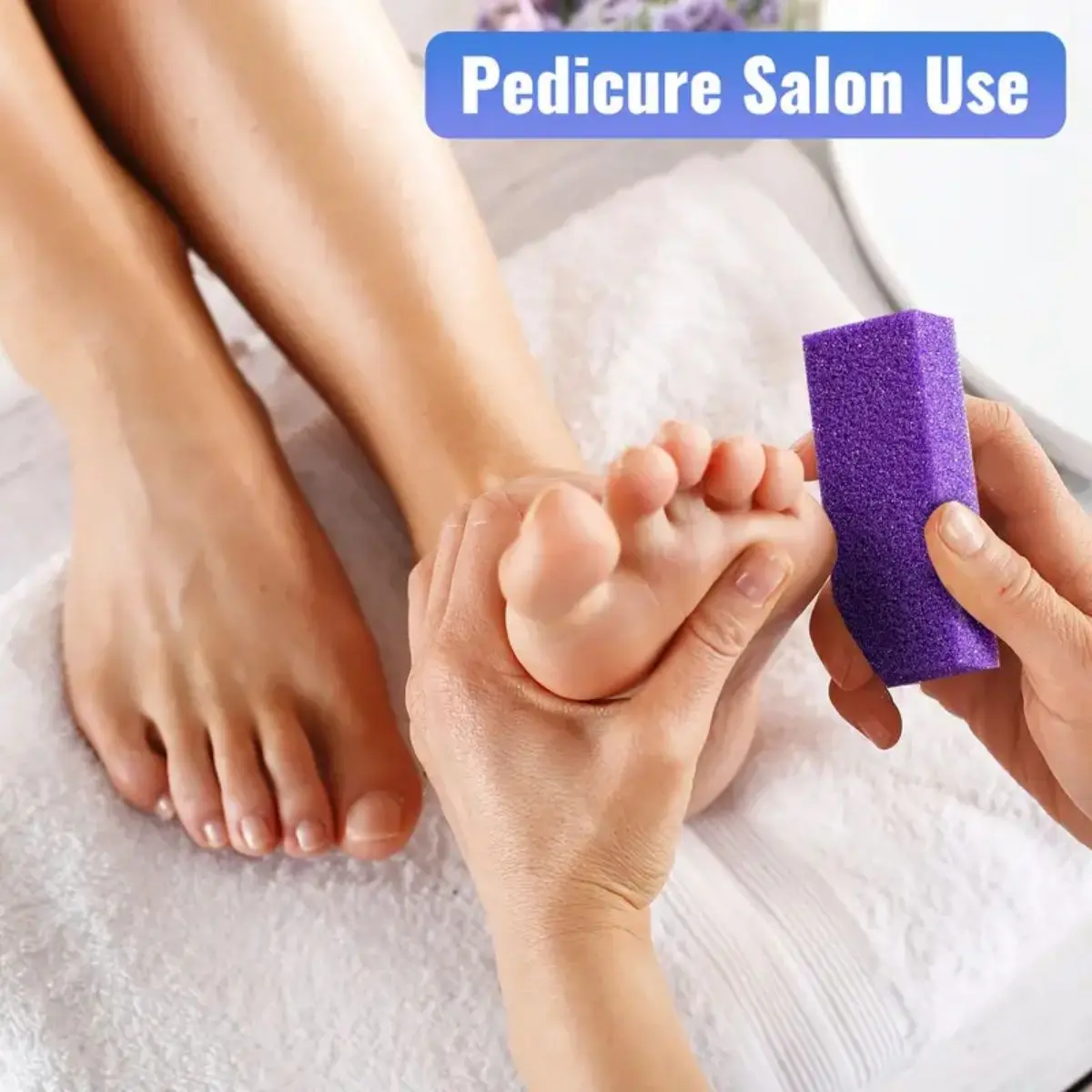 Ensemble de pierres de verre violet pour épurateur de pieds, dissolvant de callosités de poulet, dissolvant de peau à fréquence d'extinction douce, épurateur hypoallergénique, 10 pièces