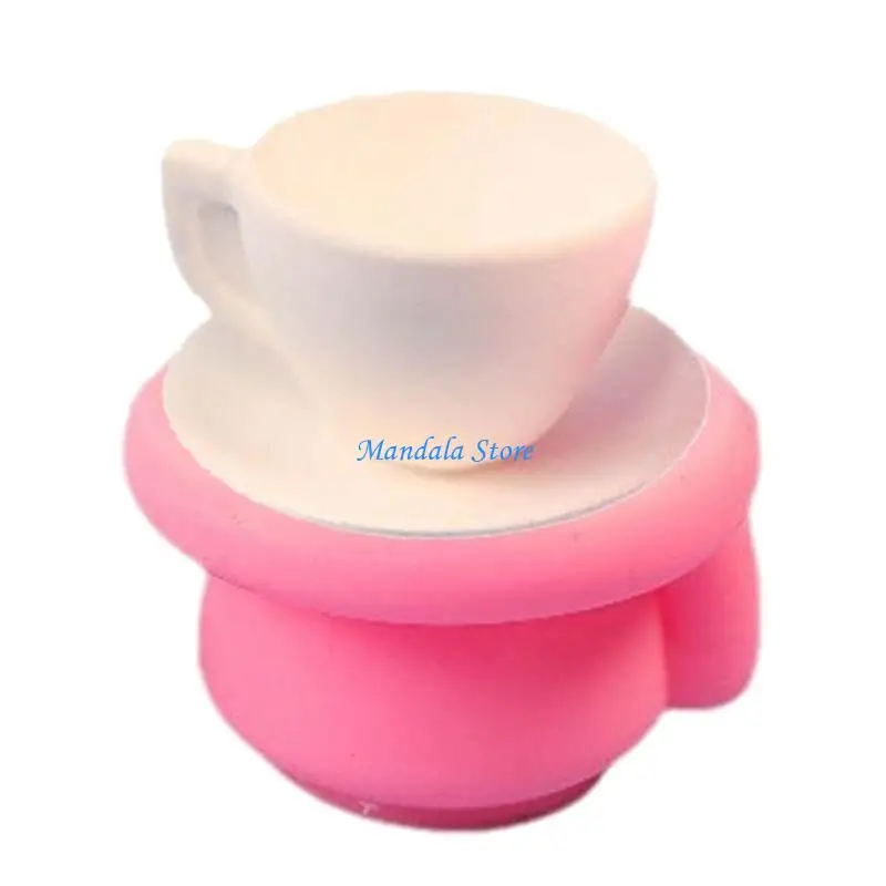 

U2JC Teacup Holder Silicone Molds Candlesticks Castings Molds for Festival