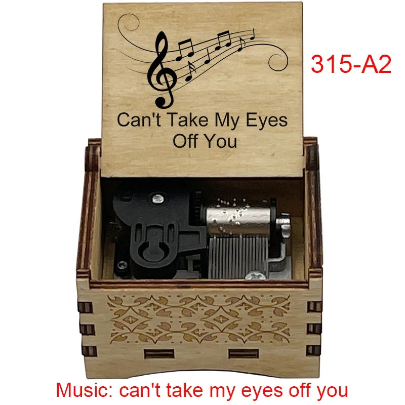 Classic English Song《Can't Take My Eyes Off You》Music Box Home Decoration Ornaments Holiday New Year Party Gifts For Friends