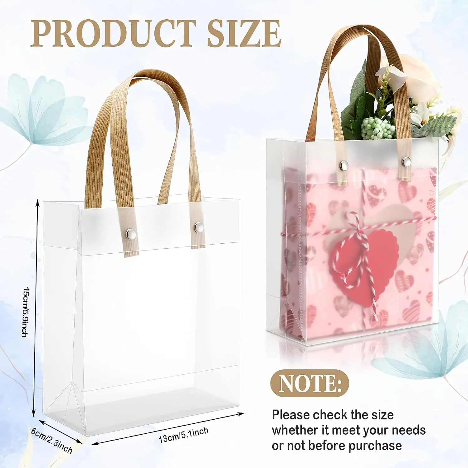 20pcs Small Translucent Gift Bag, Christmas Halloween, Wedding, Bridesmaids, Birthday Party Gift Bag, Carnival, Back to School