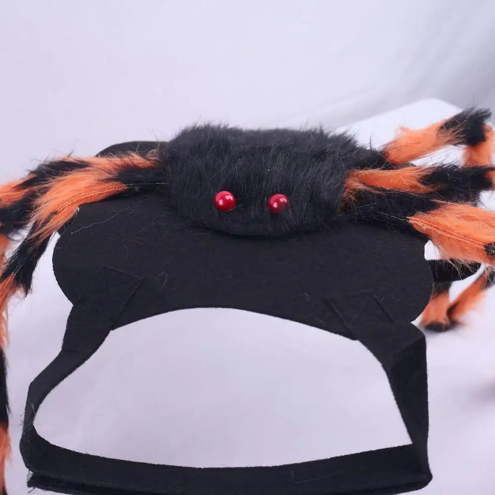 Halloween Spider Costume for Dog Cat, Hairy Spider Pet Dress Up Outfit for Halloween Party Accessory, Festival Costume