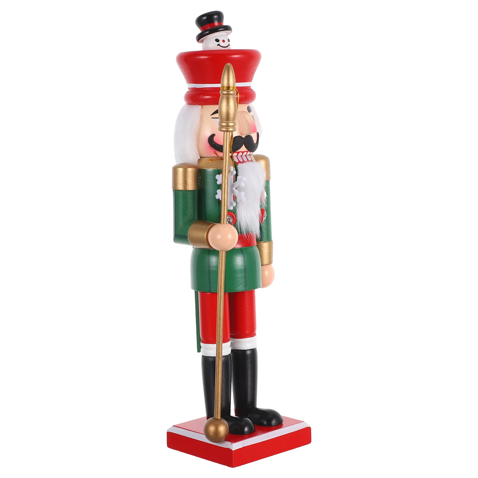 

Handcrafted Nutcracker Soldier Puppet Wooden Christmas Decoration for Living Room Bedroom Shelf Table Holiday Display