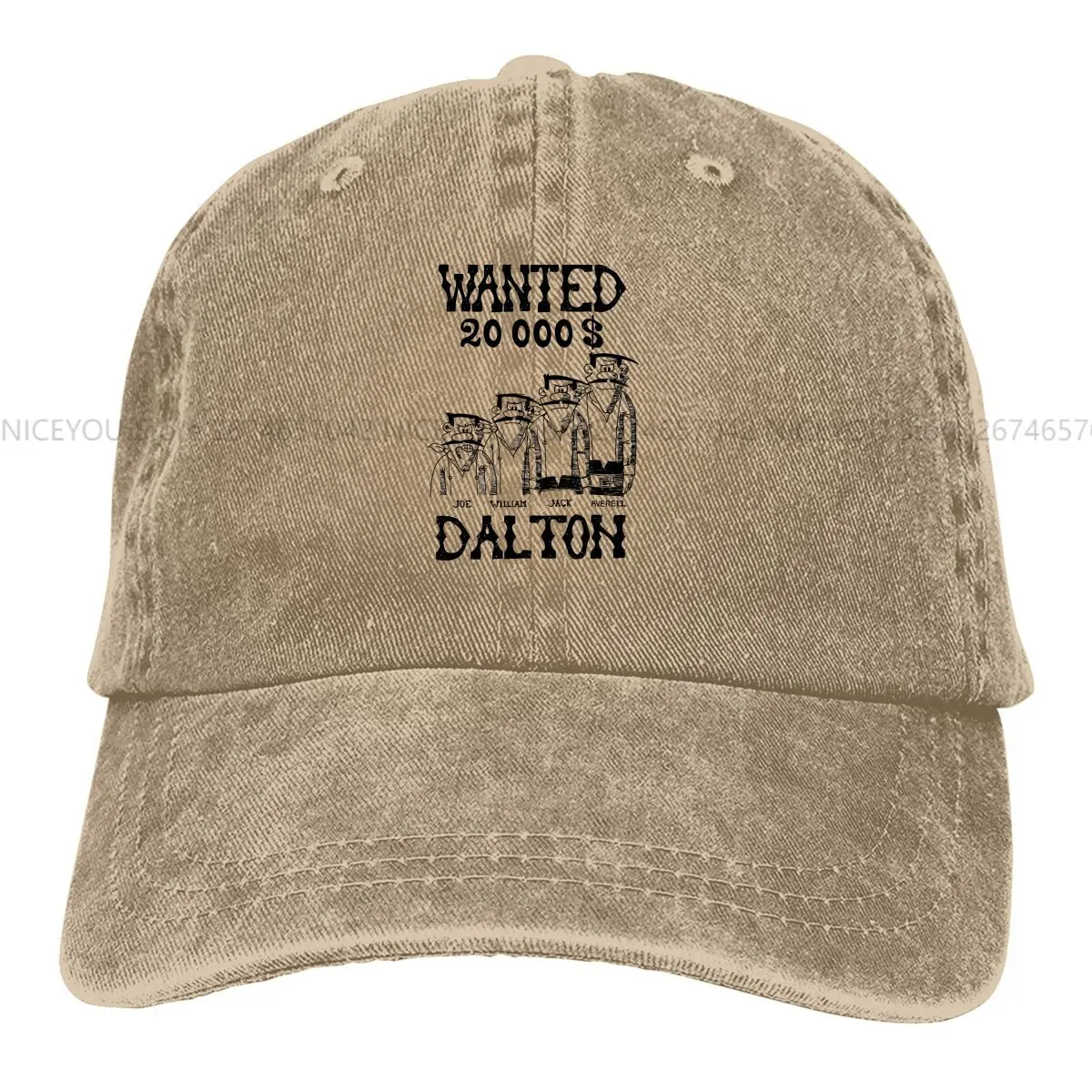 Pure Color Dad Hats Vintage Dalton Women's Hat Sun Visor Baseball Caps Lucky Luke Cartoon Comic Peaked Cap