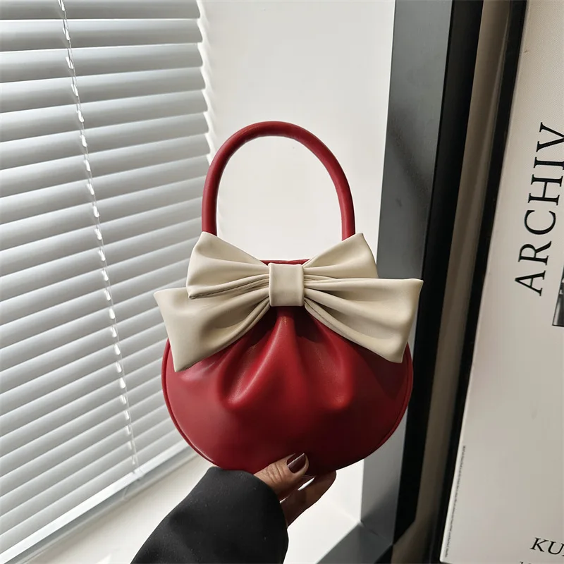 

Высококачественная сумка с бантом контрастного цвета, креативная милая женская сумка с бантом контрастного цвета