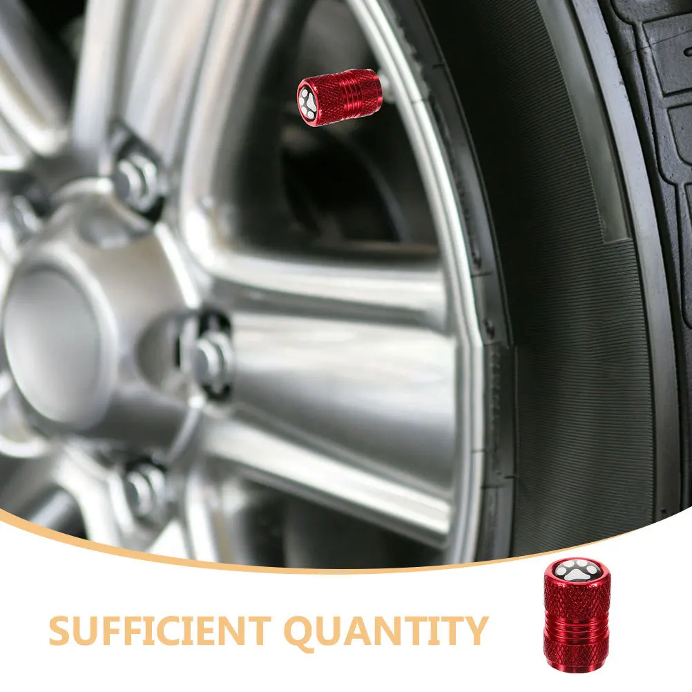 24 szt. Metalowe nakładki na wentyle opon z motywem łap zwierząt, osłony wentyli kół samochodowych, szczelne, chroniące przed kurzem, do samochodów, ciężarówek i motocykli.