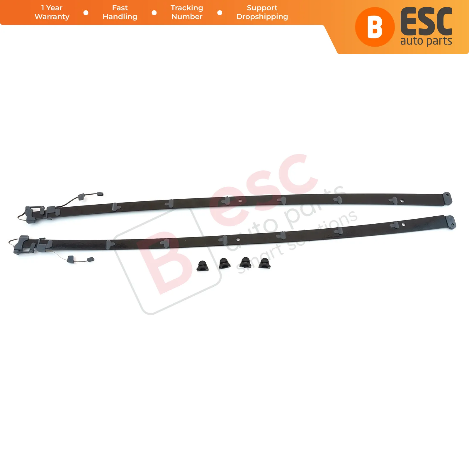 ESR593 Panoramic Sliding Roof Sunroof Rail Frame Glass Slider Guide Repair Set for Mercedes C Class W205 Left Right Lenght 57 cm