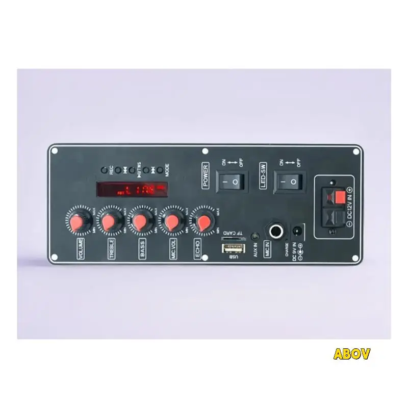 لوحة فك تشفير MP3 مع مقبض تعديل ثلاثي وباس يدعم MP3/WMA/WAV/Flac/Ape وحدة استقبال الصوت سهلة التشغيل #1