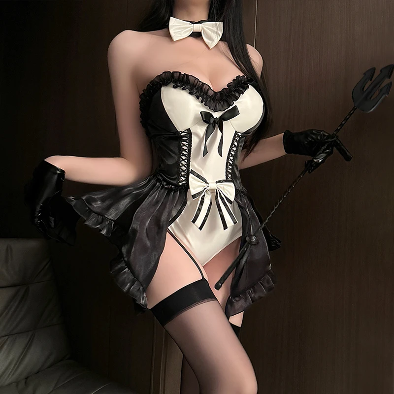 Bunny Girl Sexy Cosplay Costume Bodysuit Uniform Suit Women Halloween Anime Game Rabbit Role Play Night Club Outfits Club Party