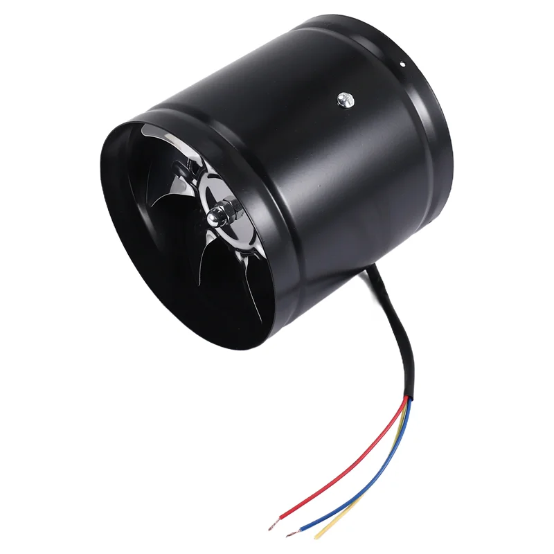 ABHU 6 Inch High-Speed Exhaust Fan In-Line Duct Kitchen Extractor Metal Toilet Fan Industrial Fan 220V