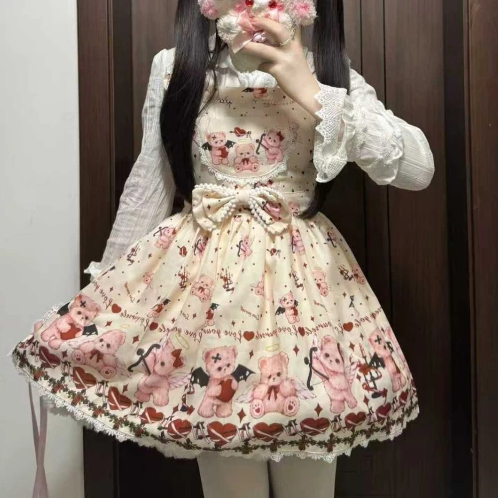 

Full lolita lolita original genuine cute jsk sweet strap daily spot summer dress women 2026 y2k dress