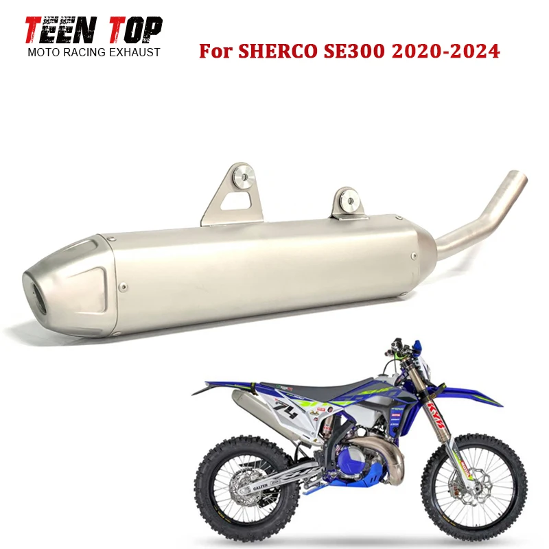 

Dirt Bike Exhaust Pipe For Sherco SE300 Exhaust Muffler SE 300 Racing Slip-on Exhaust 28mm Escape Moto Silencieux 20-24 Tailpipe