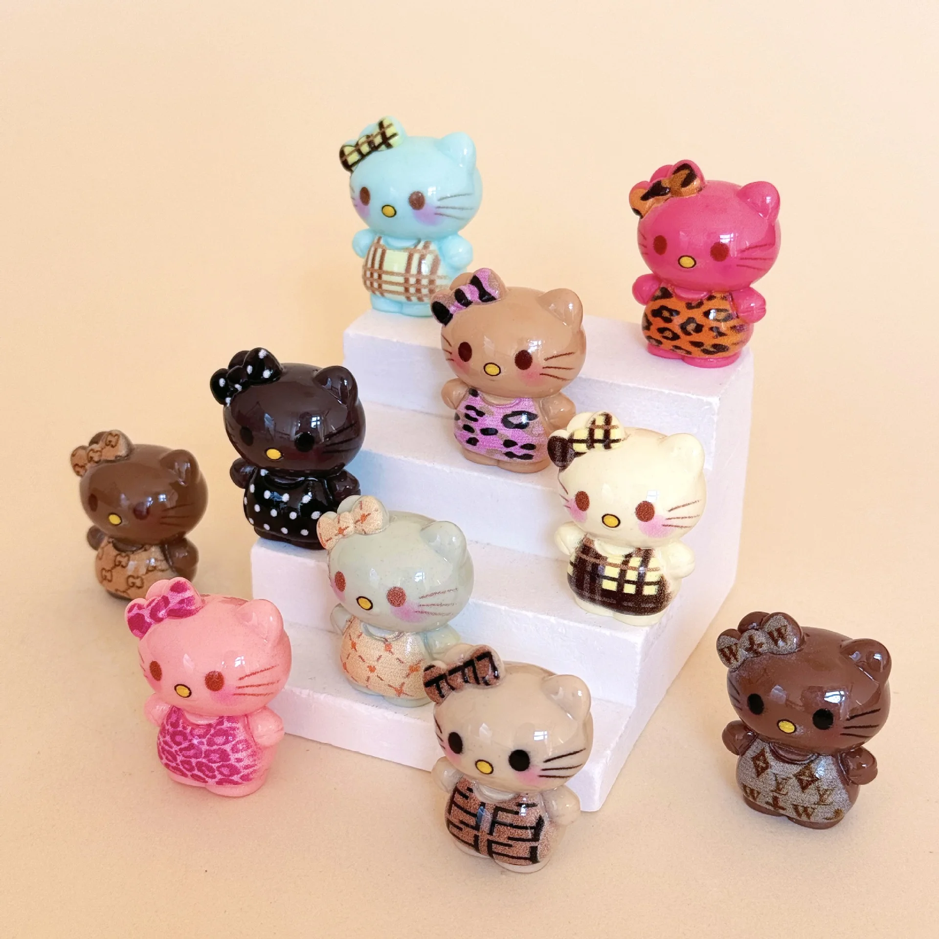 أسود ليوبارد طباعة KT صندوق أعمى الساحرة مطرز DIY بها بنفسك دلاية مجوهرات كيرينغ الحلي مكتب أو زينة السيارات الراتنج Accessori #4