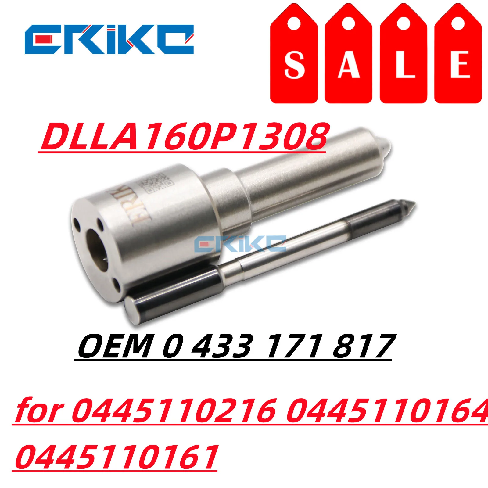 ERIKC DLLA160P1308 Nozzle Tip 0 433 171 817 High Pressure Nozzle DLLA 160 P 1308 for Injector 0445110216 0445110164 0445110161