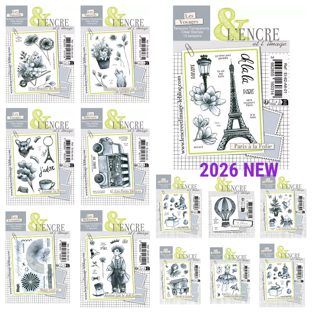 

Les Poetiques Transparent Clear Stamps Paris to the Max Silicone Seals for DIY Scrapbooking Photo Album Card Reusable Embossing