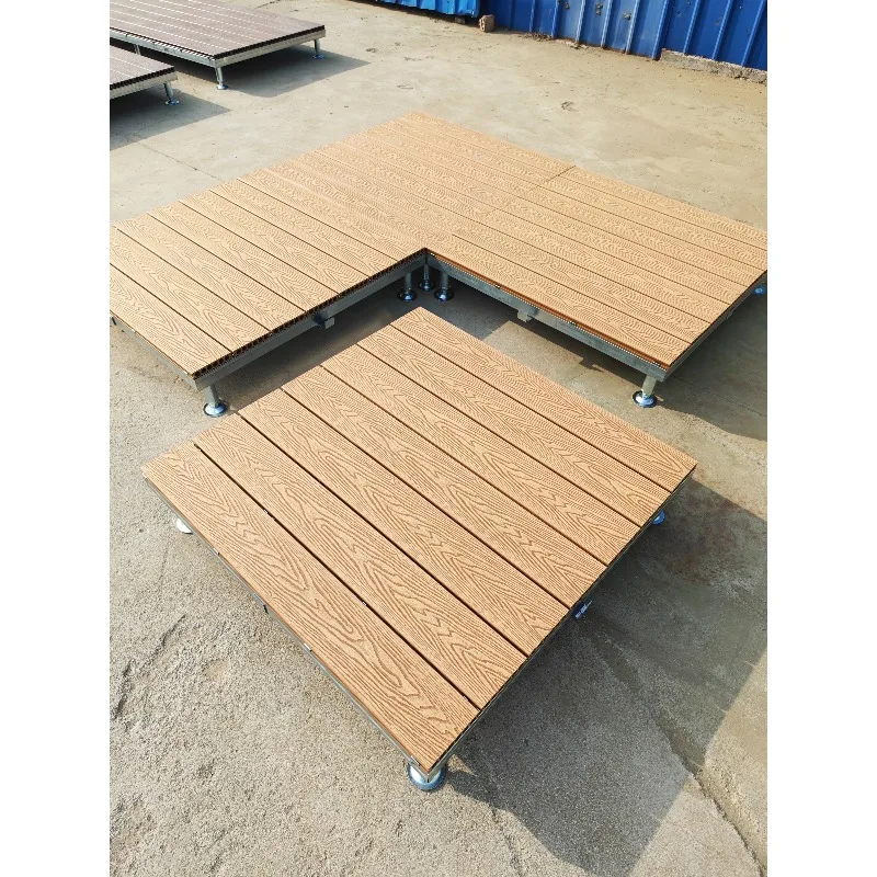 1pcs Park small courtyard plastic wood modular prefabricated courtyard platform camping outdoor