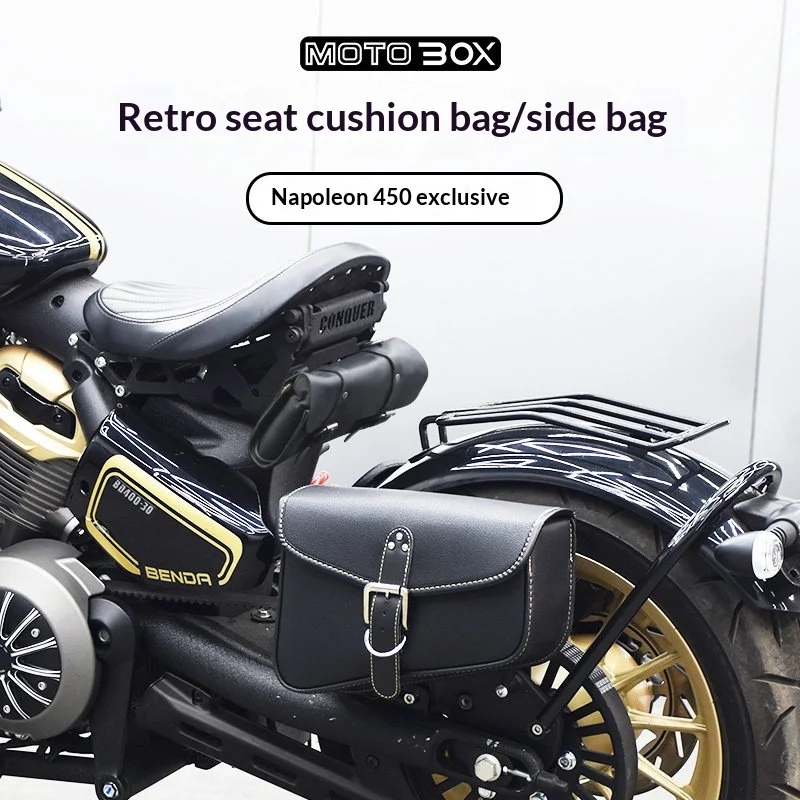 【Premium】For Napoleon 250/450 Modified Seat Cushions, Rear Seat Pouches, Vintage-style Accessories and Tool Kit Holders