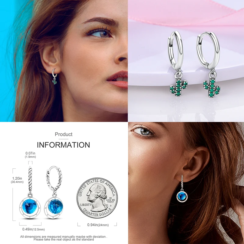 Original 925 Sterling Silver Eardrop Earrings Simple Snake Bone Pattern Hoop Earrings For Women Wedding Birthday Gift
