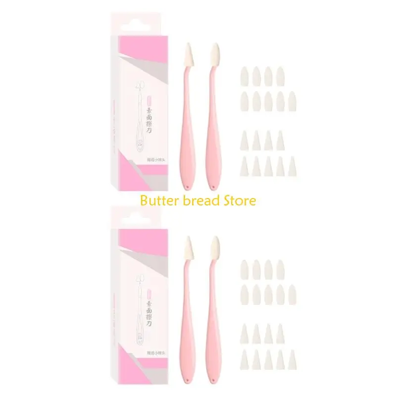 W89C 2Pcs Art Blending Stump Sketching Erasing Tool with 20 Replacement Sponge Wipes