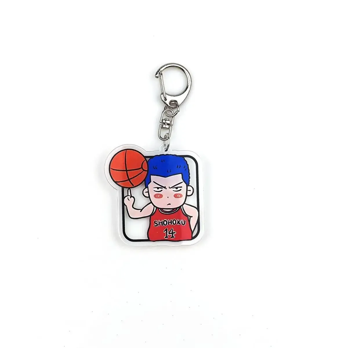 SLAM DUNK Acrylic Anime Pendant Keychains Holder Car Key Chain Key Ring Mobile Phone Bag Hanging Jewelry Gifts Accessories