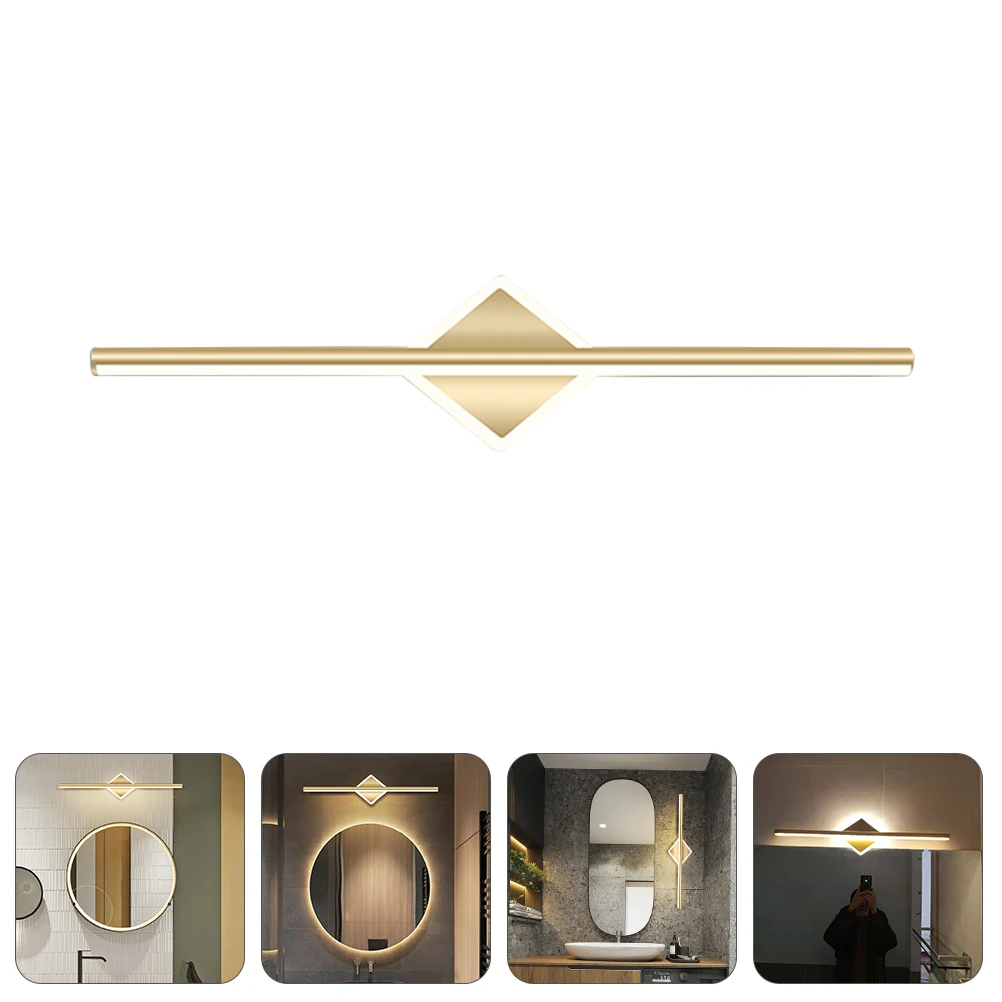 

Nordic Style Modern LED Mirror Light Simple Wall Lamp Warm Light Creative Bathroom Makeup Lighting Fixture Indoor Alloy Easy