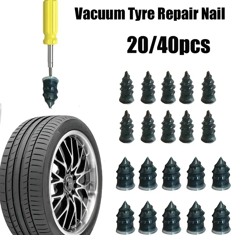 Tire Puncture Repair Nails for Car Motorcycle Scooter Bike Vacuum Tyre Repairing Rubber Metal Nail Set Car Tire Accessories