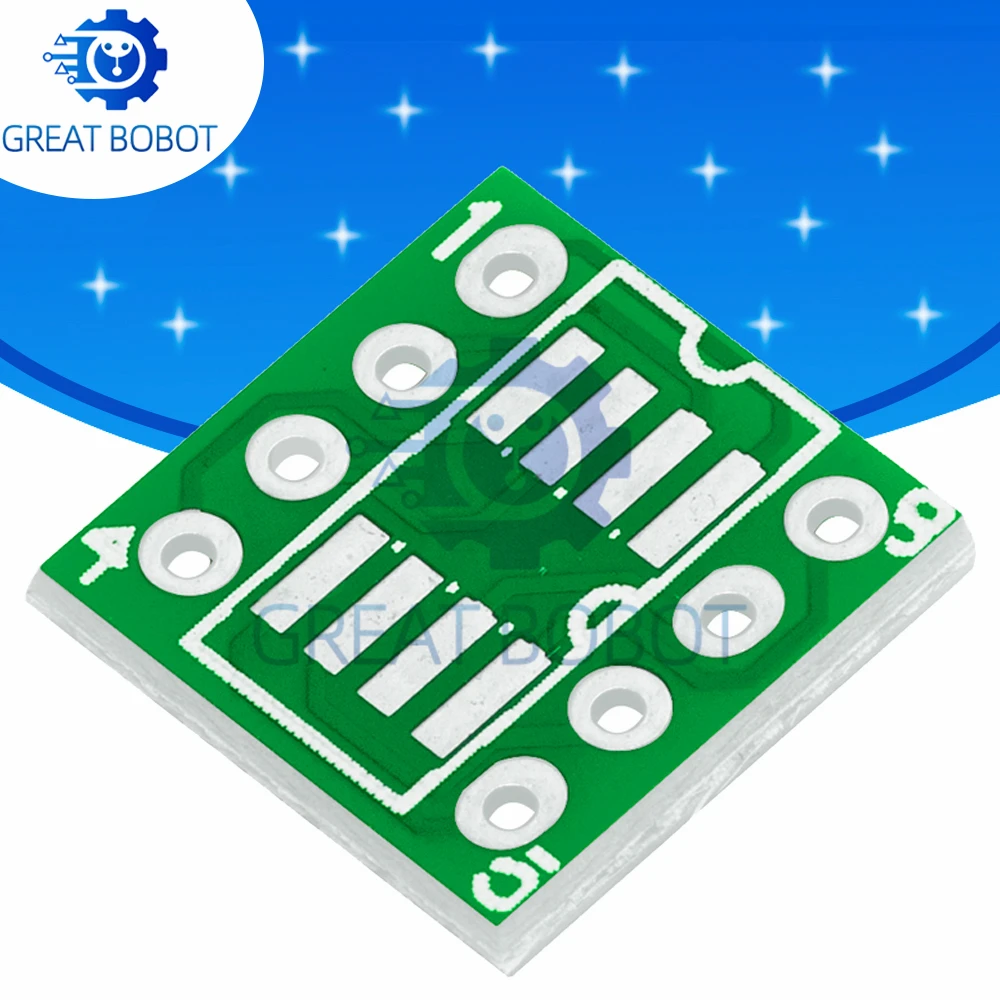10~30PCS PCS SOP8/SO8/SOIC8 to DIP8 Adapter PCB Boards – New