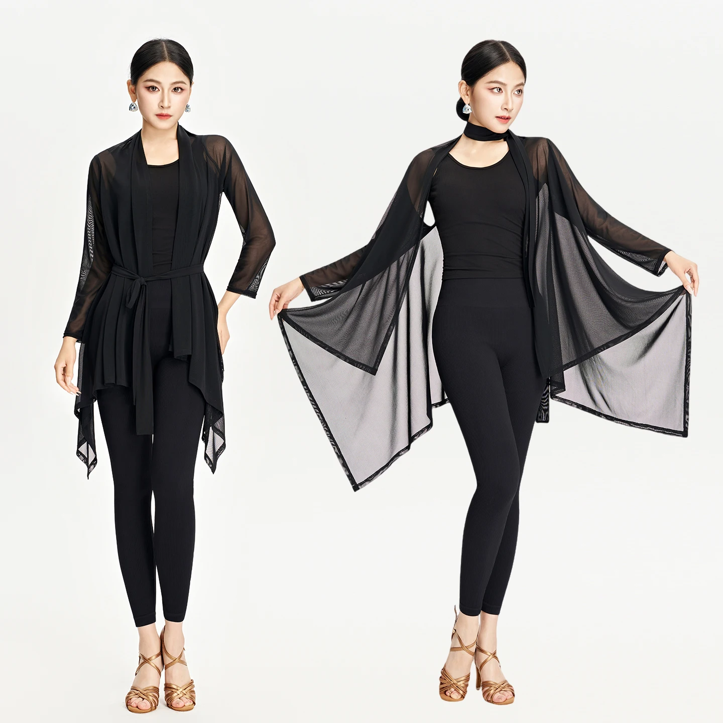 2025-danse-latine-haut-ample-robe-d'entrainement-pour-les-femmes-noir-maille-cardigan-smock-chacha-samba-danse-latine-pratique-vetements-dn22301