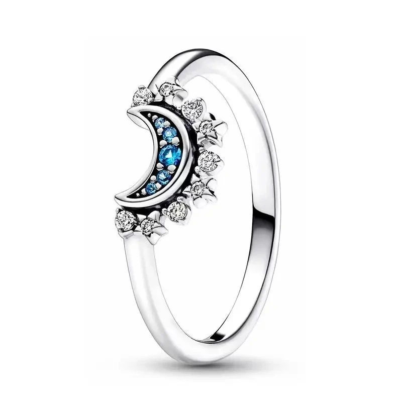 2024 Sunflower Heart Ring Women's Original Flower Wedding Jewelry Original Pandora Fashion Charm Gift