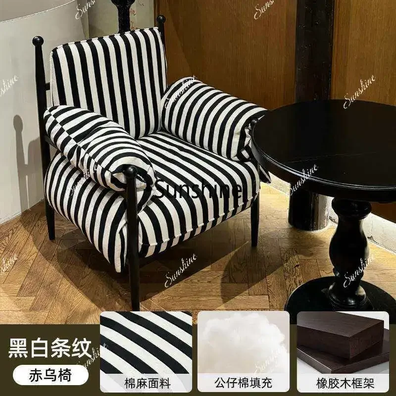 

YLeisure sofa chair solid wood high backrest home design medium ancient style light luxury