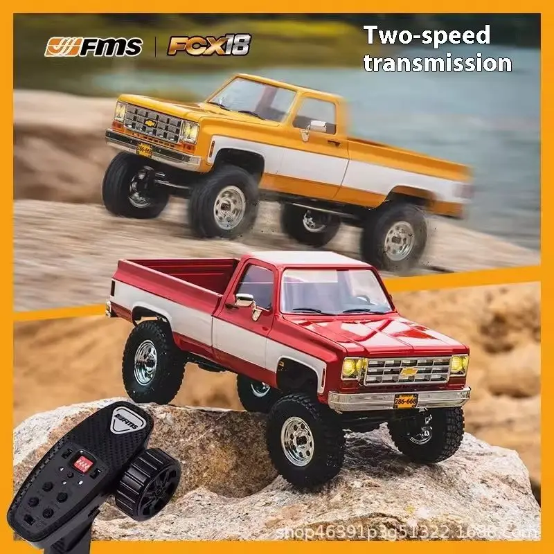 

Miniature RC Car 1:18 Fcx18k10 Mechanical Transmission Two-Speed Remote Control Climbing Toy for Boys Birthday Festival Gift