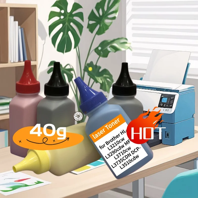 

Color Toner laser Refill Compatible for Brother HL-L3210cw L3290cdw MFC-L3710cw L3735CDN DCP-L3510cdw DCP-L3550cdw Printer