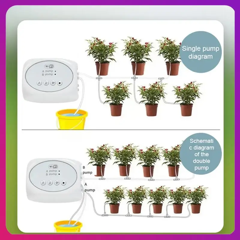 

ABKL-Wifi умный контроллер орошения сада, автоматическая система капельного орошения, комплект управления мобильным телефоном (20 м, 30 контактов), Easy Ins