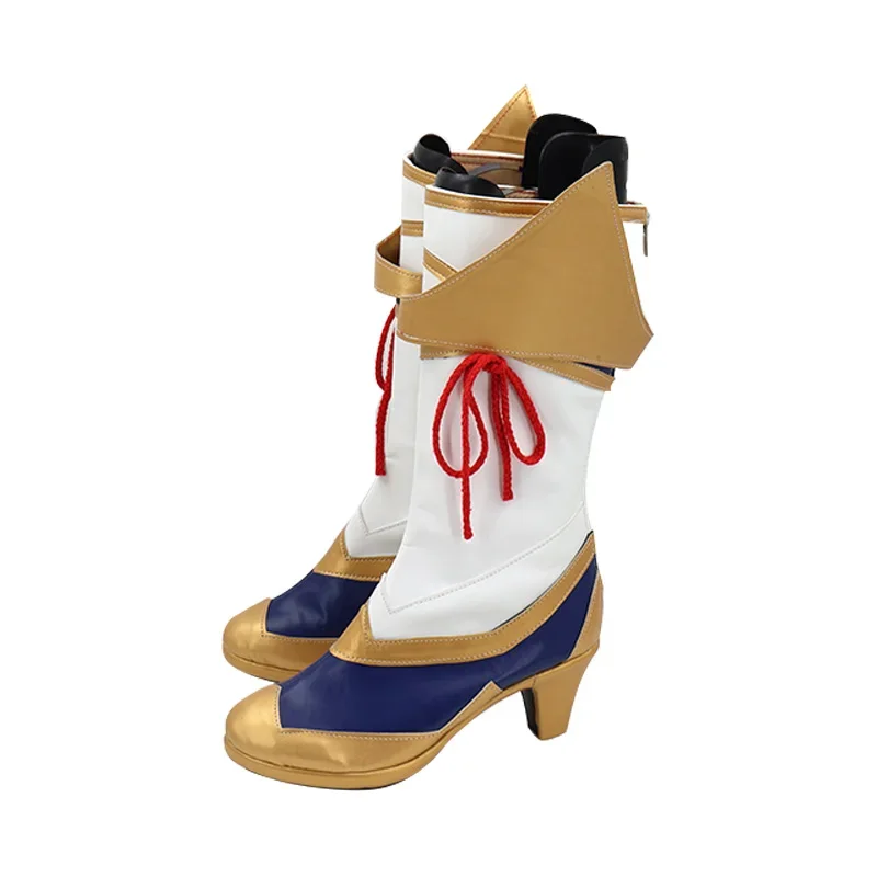 เกม LOL Arcane Jinx คอสเพลย์ Props รองเท้ารองเท้าฮาโลวีนเล่นบทบาท Custom Made